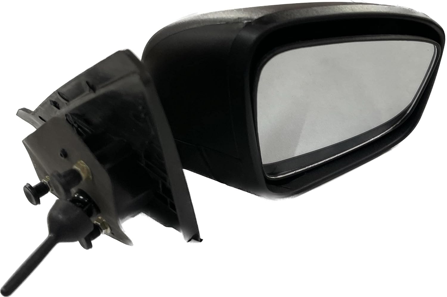 A black, manual adjustable door/side mirror for Renault KWID.