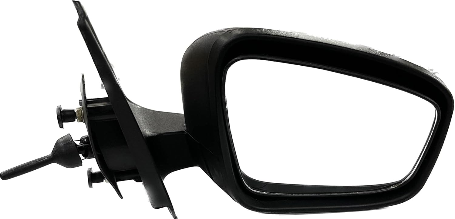 A black, manual adjustable door/side mirror for Renault KWID.