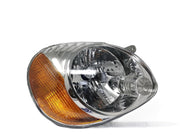 A K D brand headlight for Hyundai Santro 1998-2003, without adjustable motor, featuring a clear lens and amber-colored reflector.