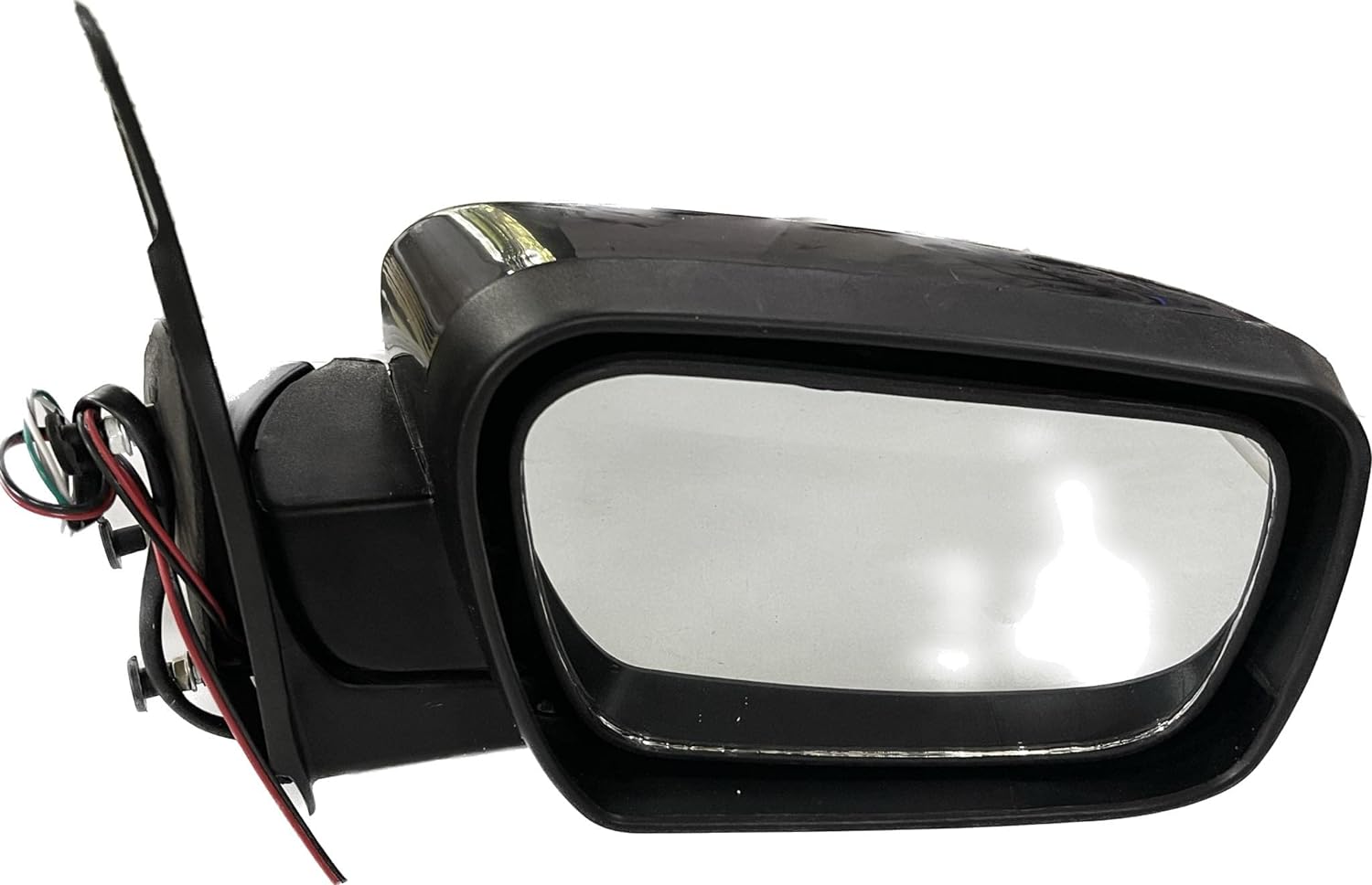 A black door/side mirror for a Mahindra Scorpio Mhawk with visible wires and an indicator.