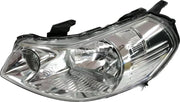 A single headlight for Maruti SX4 model years 2007-2013, featuring a silver-colored lens with a black frame and break-resistant design.