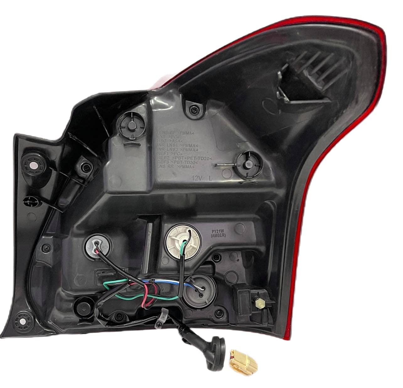 Red tail light for a Maruti Suzuki Swift vehicle, showcasing the brake light and reverse light sections.