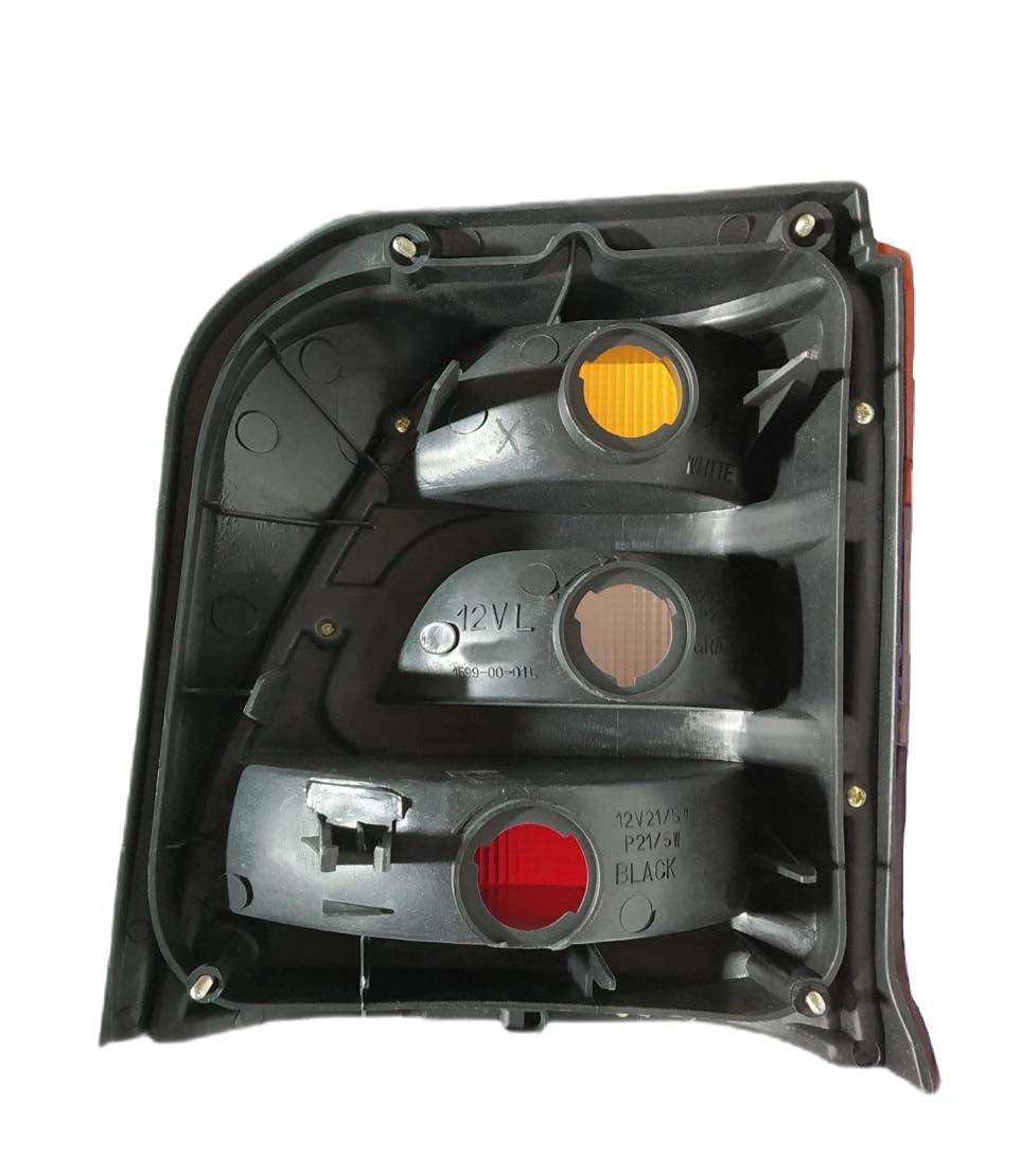 Tail light assembly for Maruti 800 Type 2 with clear lens and red, yellow, and white coloration.