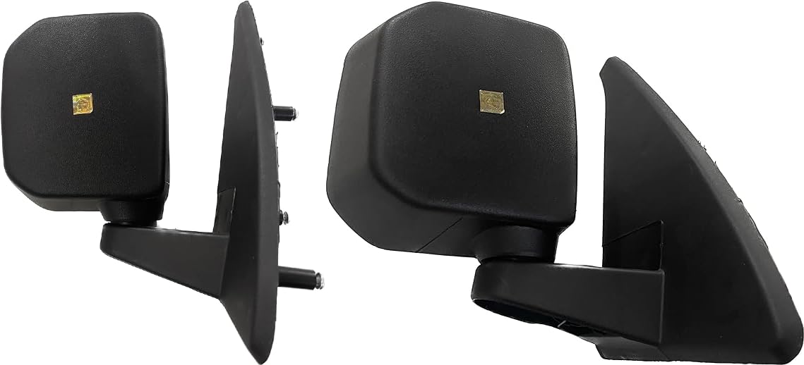 A pair of black door mirrors designed for installation on a Tata Intra vehicle.