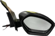 A black K D brand door/side mirror for Tata Tiago/Tigor Motor with an indicator.