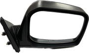 A black K D brand side rear view door mirror for a Tata Xenon Non-Adjustable vehicle.