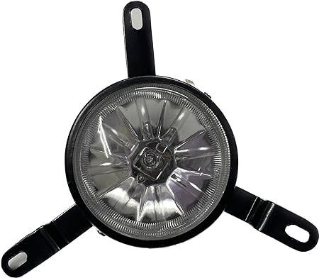 A pair of KD brand fog lamps for Chevrolet Tavera Type 2 vehicles, featuring a silver-colored bulb and black rims.
