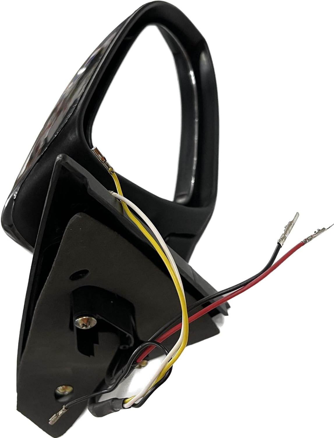 Black side mirror for Toyota Etios/Liva with wiring, designed for replacement on the vehicle's door.