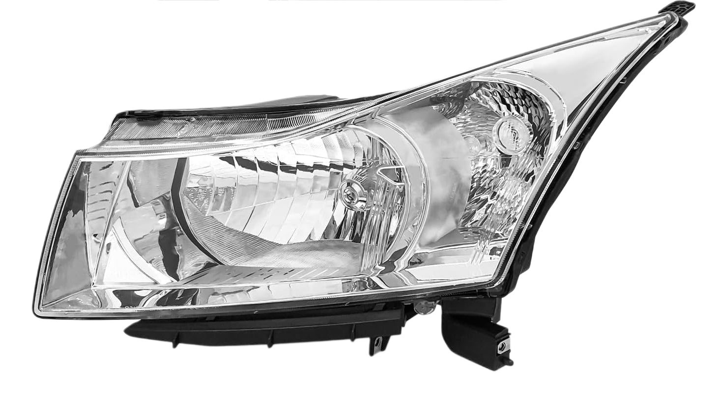 K D Headlight Assembly For Chevrolet Cruze White (2009-2013)