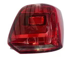 Red tail light for VW Polo Type 3, featuring a glass lens and metal housing.