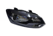 Black headlight for VW Polo & Vento without adjustable motor and without projector.