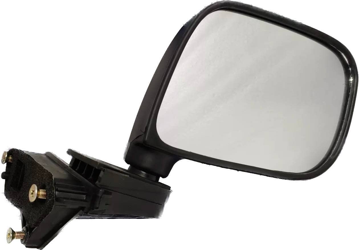 A black K D brand door mirror for a Maruti Wagonr 2010-2018 without shesh, showing the mirror glass and door mounting frame.
