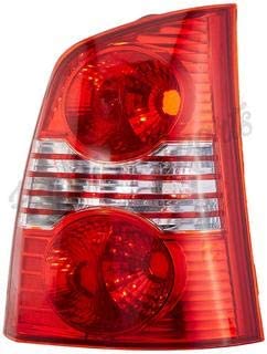 Rear tail light assembly for Hyundai Santro Xing, featuring red and clear lens components.