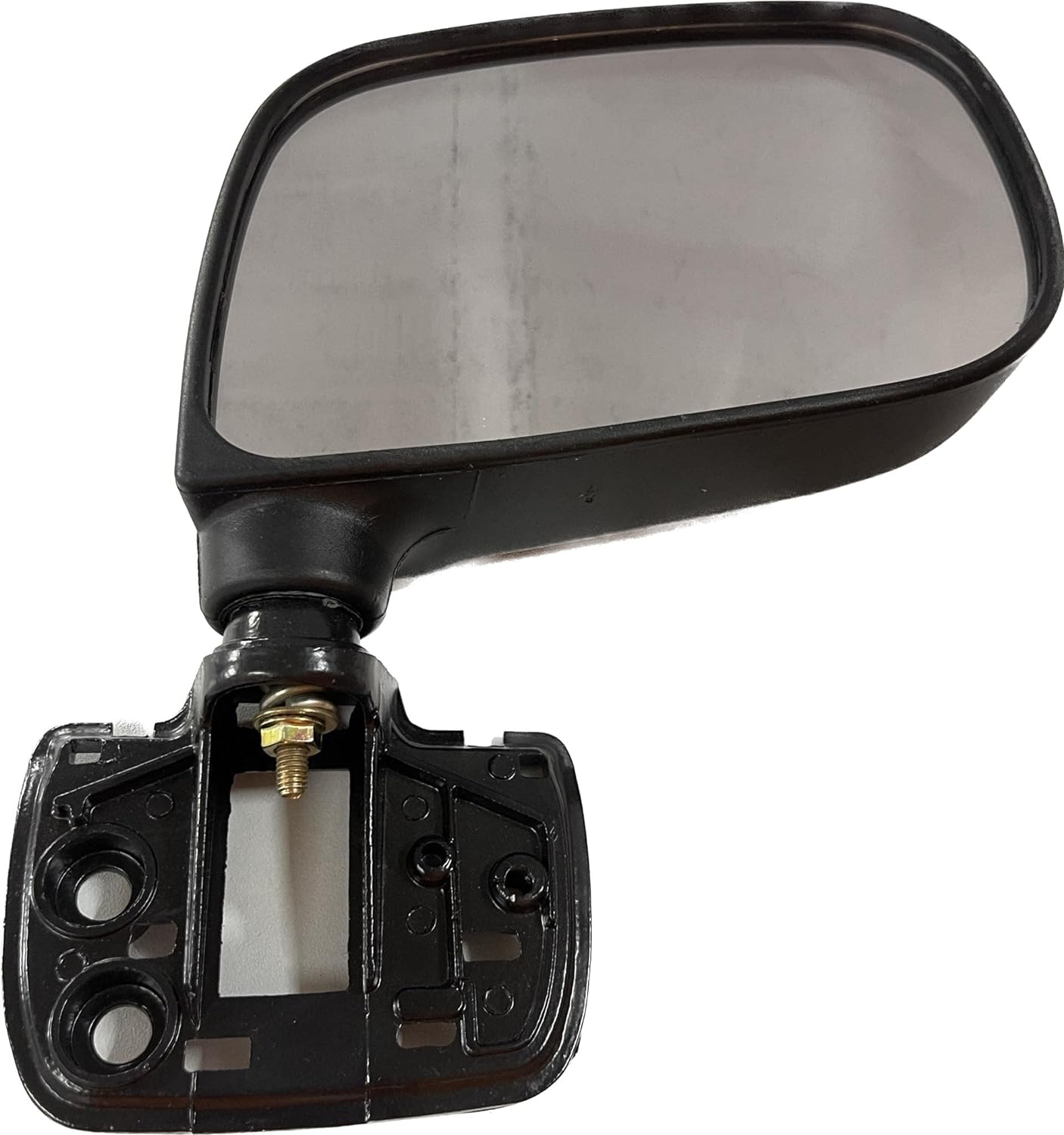 Side/Door mirror for Maruti Zen Estilo, black in color with door mount type.