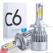 Universal C6 H4 LED headlight kit 6000K

C6 H4 dual beam LED bulb with fan cooling

C6 H4 LED car headlight replacement bulbC6 LED headlight for car and bike

C6 headlight upgrade kit

H4 high low beam LED bulb