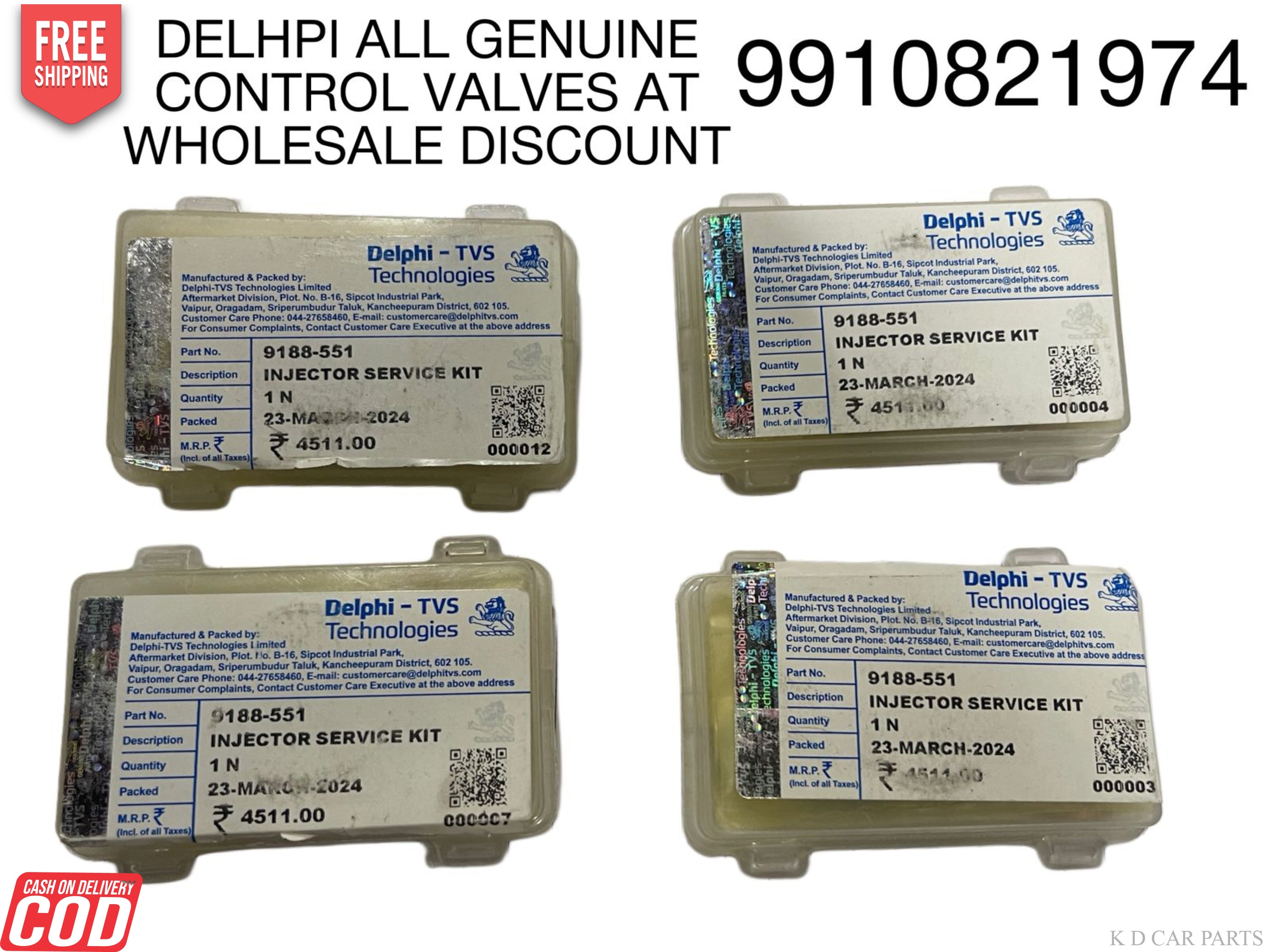 DELPHI ALL PART NUMBERS GENUINE CONTROL VALVES AVAILABLE 9910821974 CAR PART