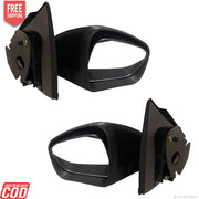 A pair of black door mirrors for Renault Triber, designed to be mounted on the vehicle's doors.