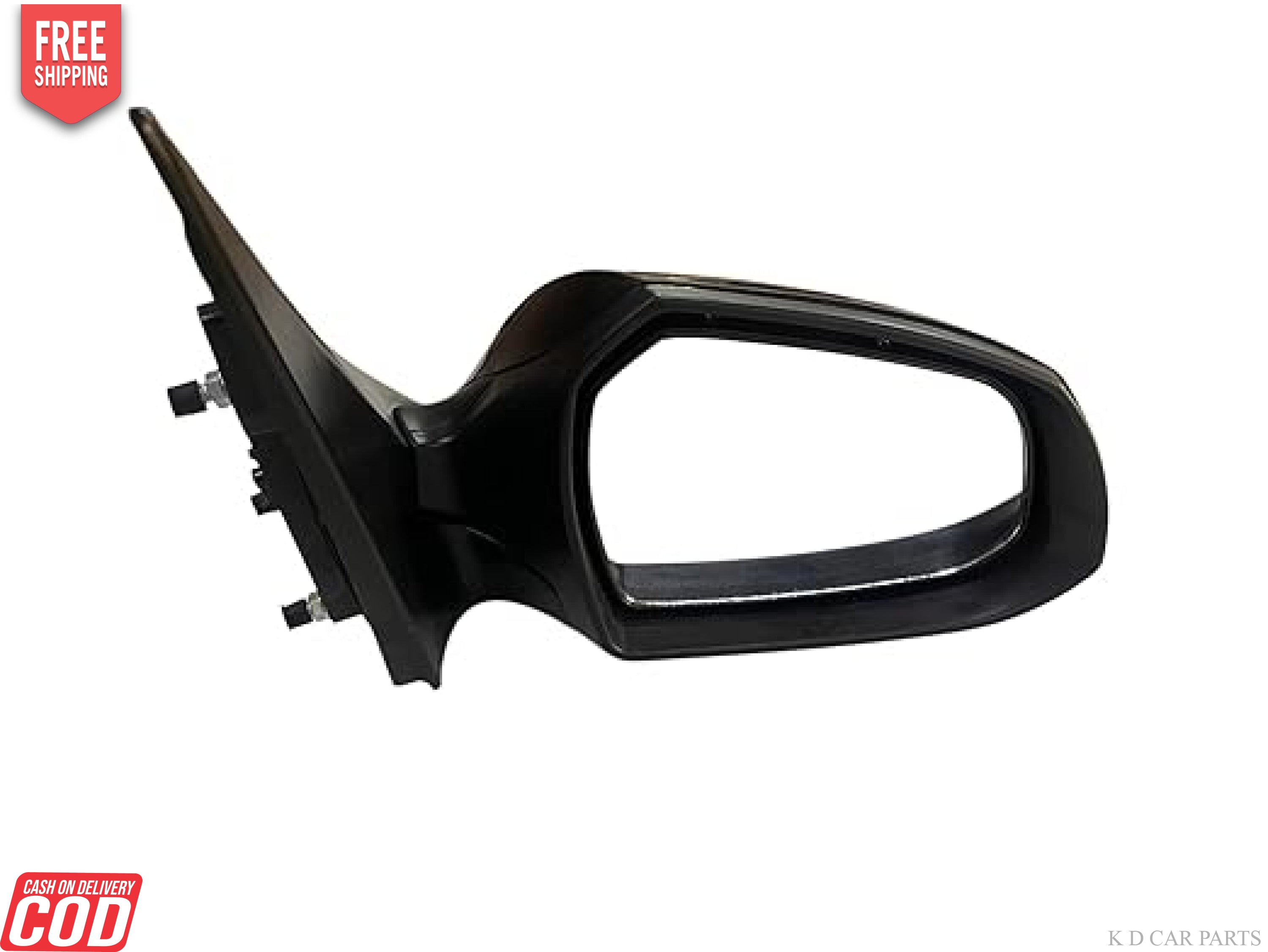 A pair of black motorised door mirrors for Hyundai Aura.