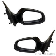 A pair of black motorised door mirrors for Hyundai Aura.