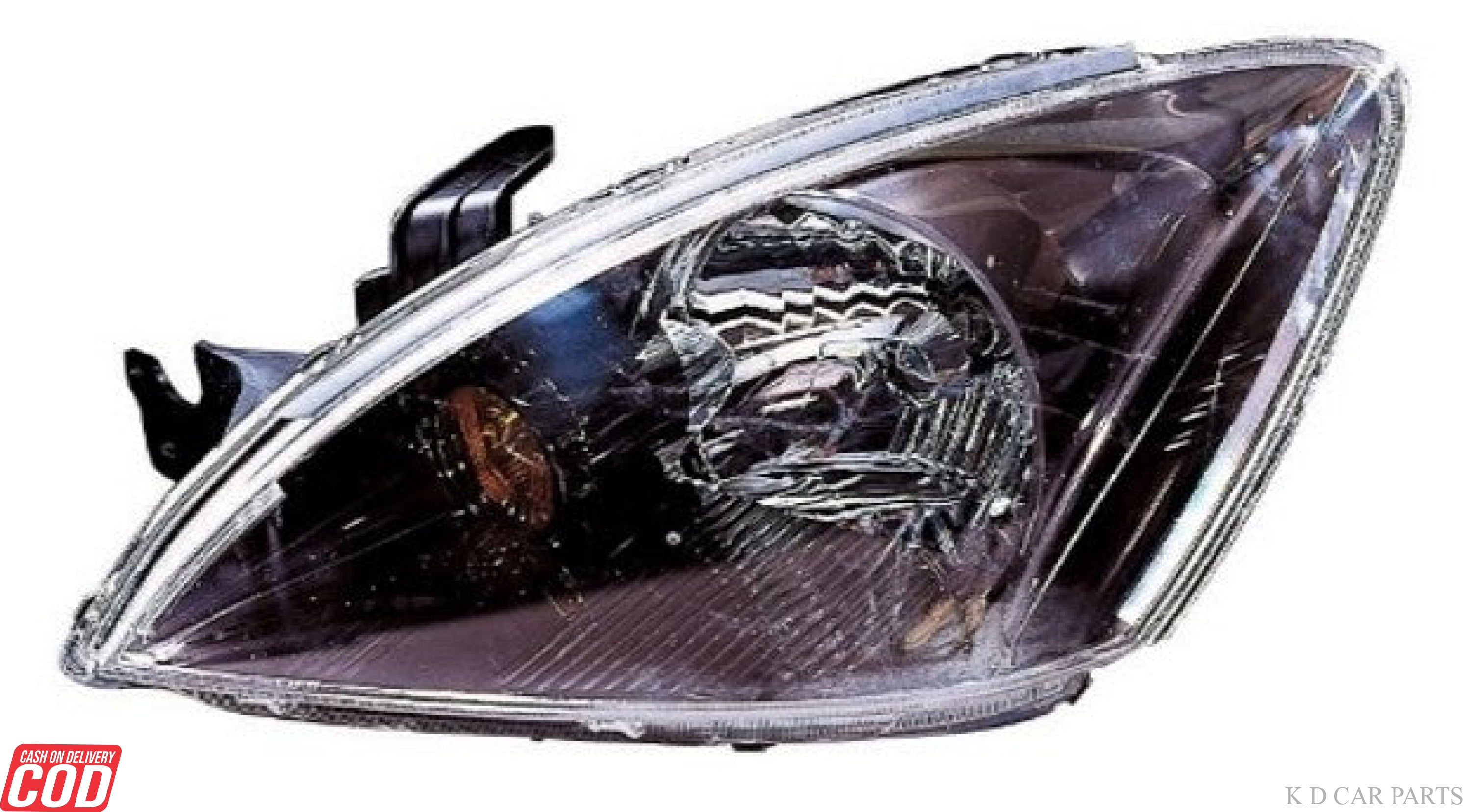 Lancer Cedia automotive lighting, Mitsubishi Lancer body parts, Cedia black headlight replacement, Mitsubishi Lancer Cedia head lamp housing