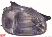 Opel Corsa headlight assembly, headlight unit for Opel Corsa T-1, Corsa front lamp replacement, automotive headlight assembly, Opel exterior lighting parts