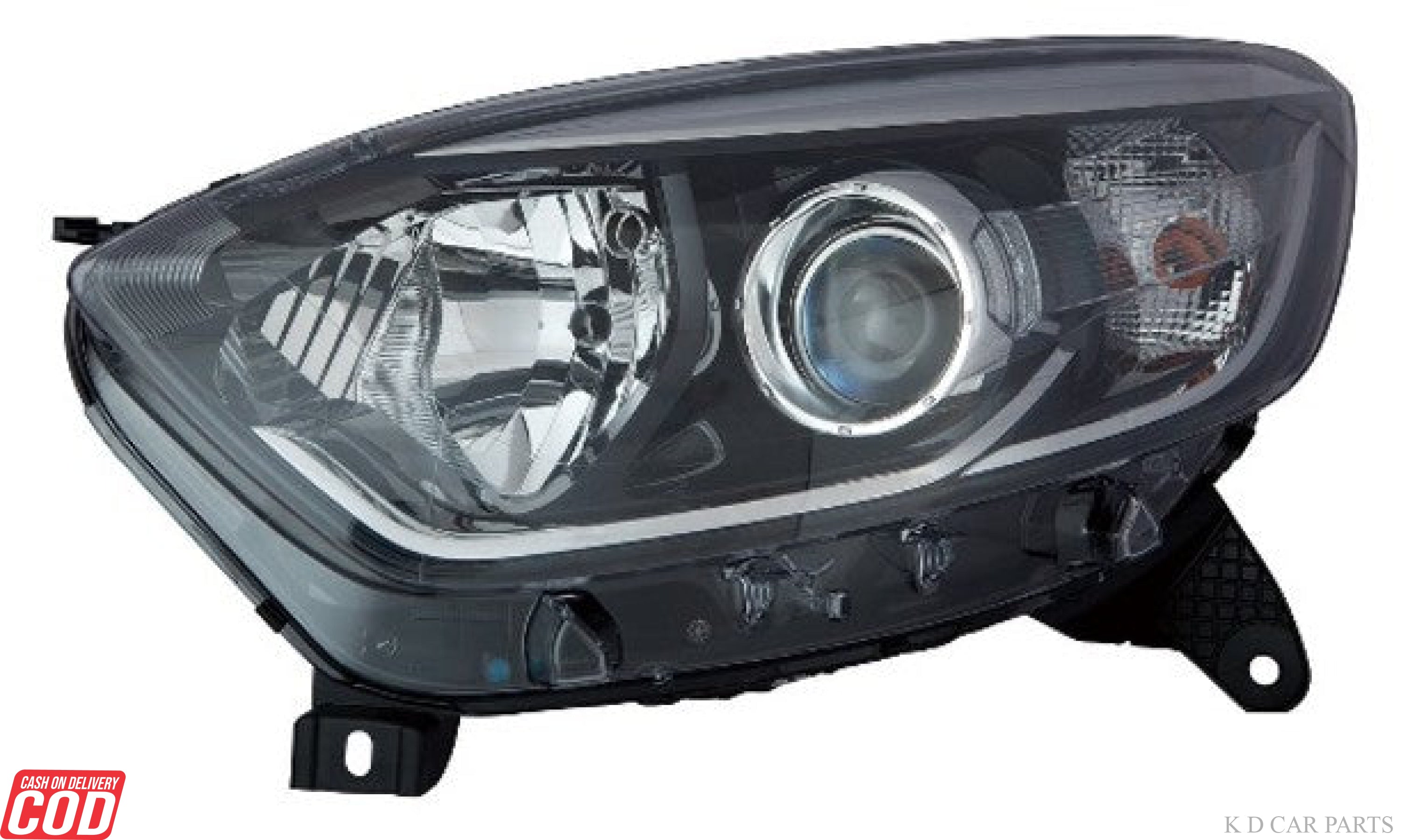 Captur 2013–2016 headlamp, Renault Captur front light, Captur halogen headlight assembly, automotive headlight replacement, Renault Captur exterior lighting, J87 headlamp unit,