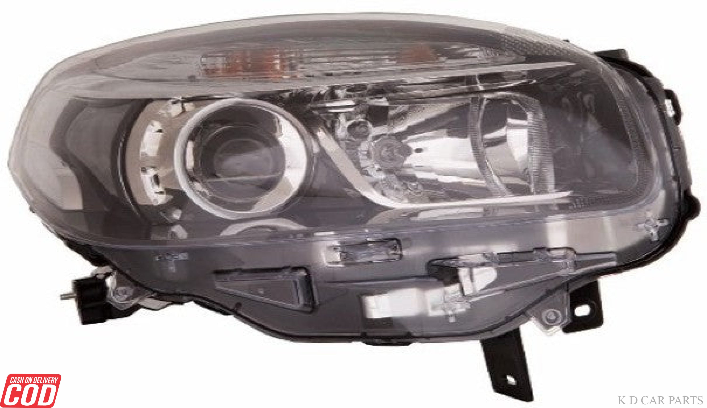 Renault KOLEOS spare parts, halogen headlamp unit, front headlight assembly, Renault SUV lighting components.