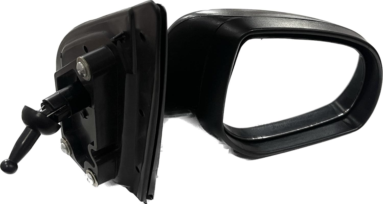 Adjustable door mirror for Hyundai I20 2008-2014, black in color, with mounting points visible.