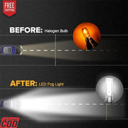 K D 22 White LED Fog Lights for Mahindra Bolero (PAIR) High lights 2016-2020 fog lamp
