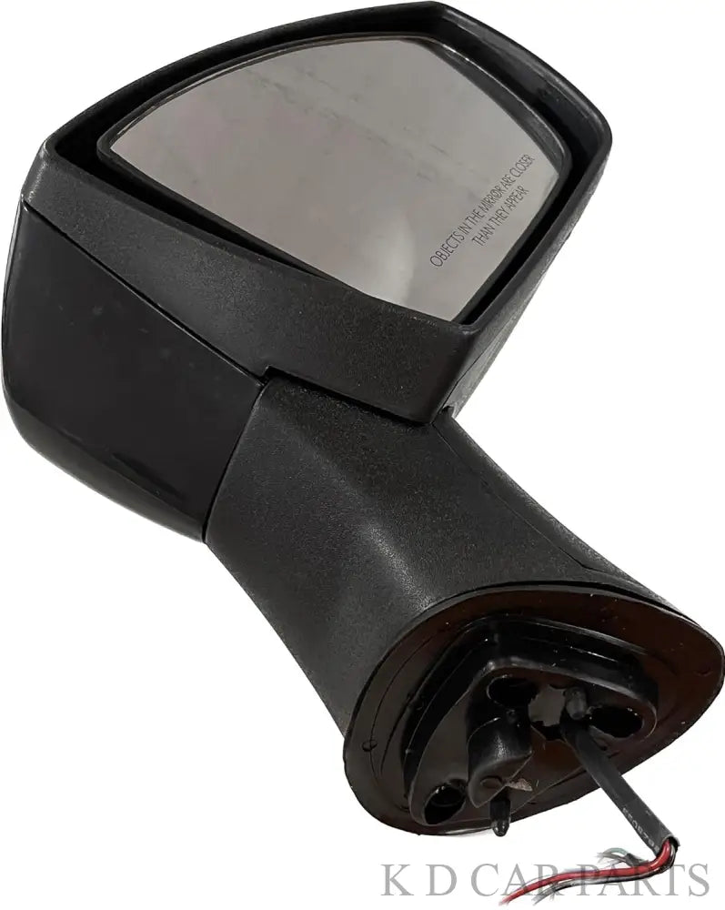 Black side mirror for Ford Ecosport with indicator, door mount type, with visible wiring