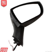Black side mirror for Ford Ecosport with indicator, door mount type, with visible wiring