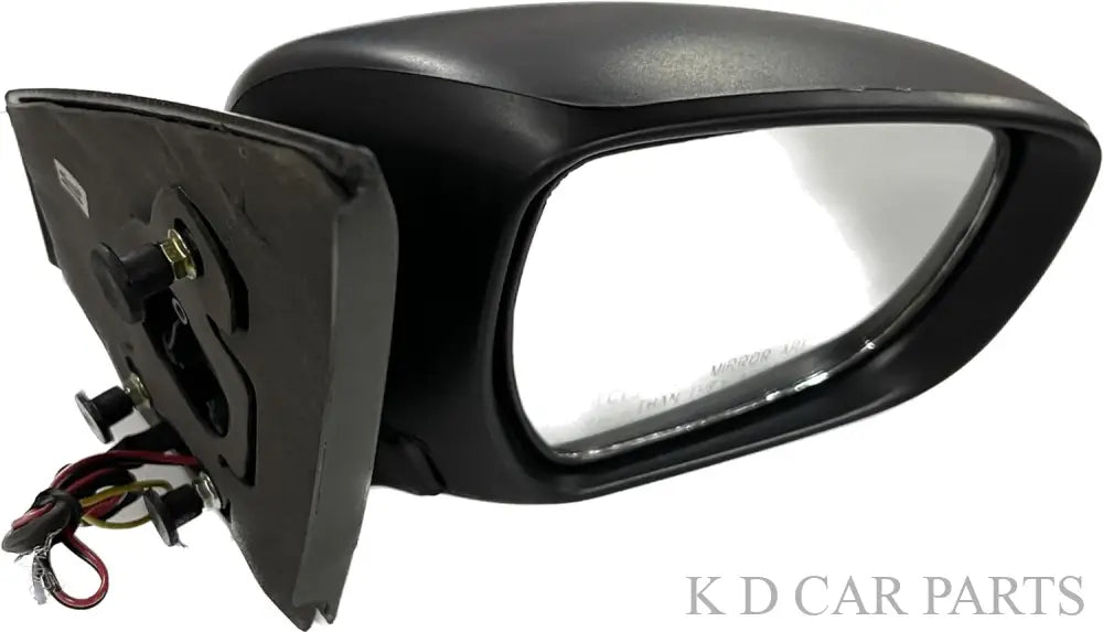 Black side mirror for Maruti Celerio with visible wiring and mounting points