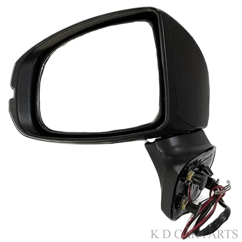 Car side mirror on a white background