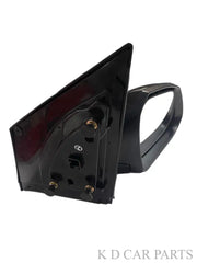 Black car mirror on a white background