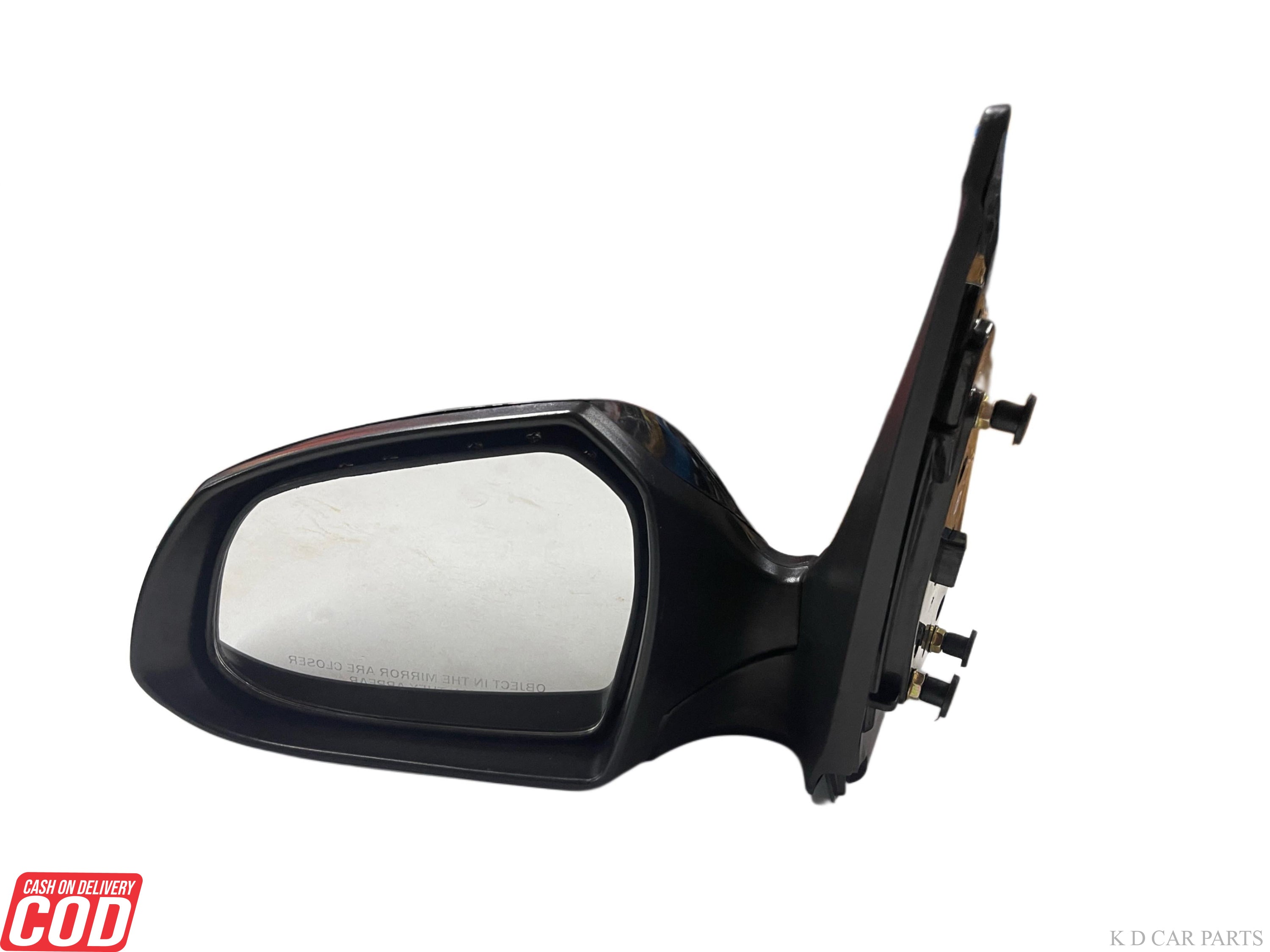 Pair of car side mirrors on a white background