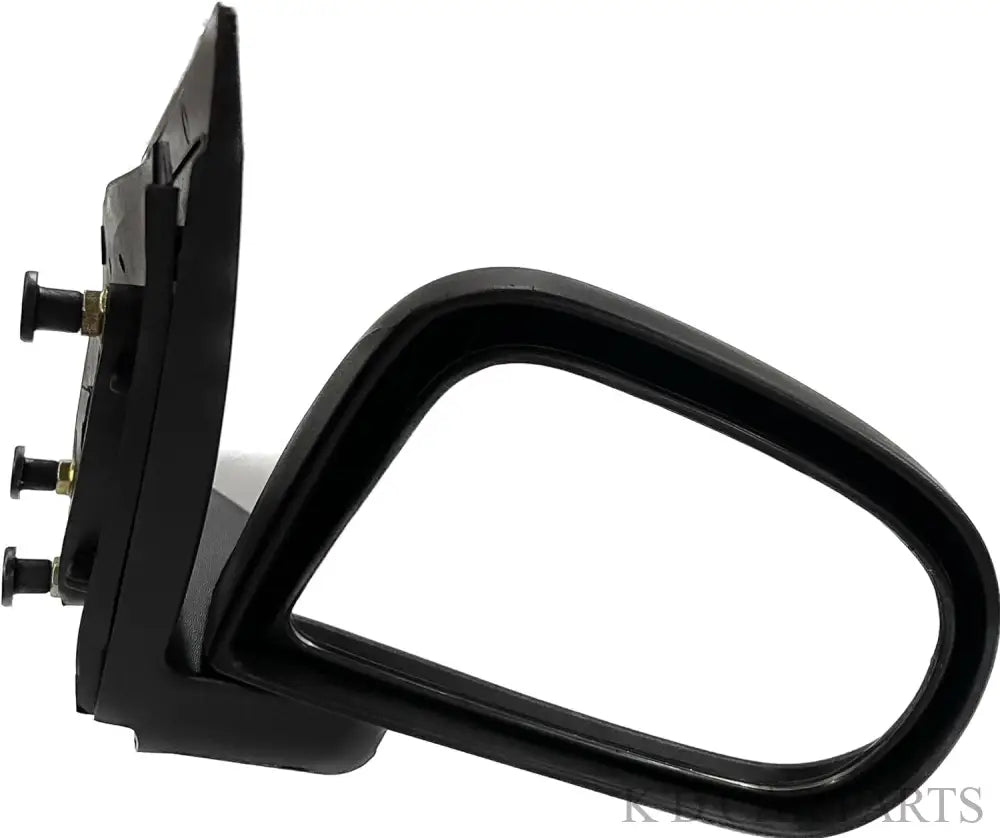 A black K D brand door mirror for a Hyundai Eon LX, showing a side mirror attached to a door mount.