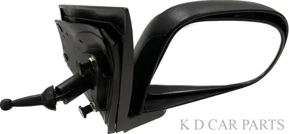 An adjustable side mirror for a Hyundai Eon VX, featuring a door mount and a black exterior.