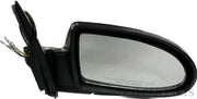 K D brand motorized door mirror for Hyundai Verna, featuring a black casing and a clear mirror glass.