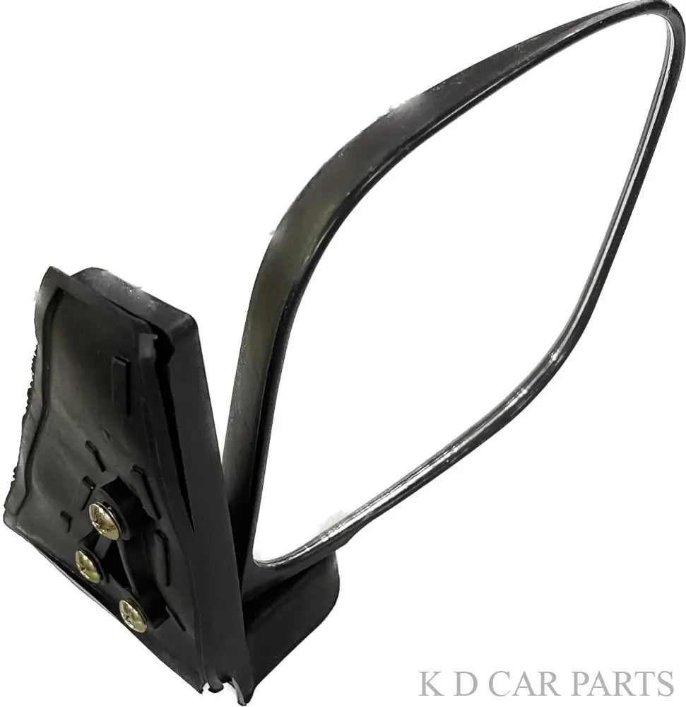 A black K D brand door mirror for a Mahindra Maxximo vehicle.