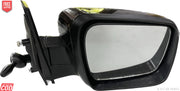 A black, shatter-resistant acrylic side mirror for Mahindra TUV 300 / BOLERO NEO Manual, with a visible mounting type and reflective surface.