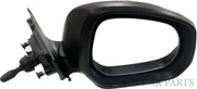 Manual adjustable door mirror for Maruti Ritz, black in color, with mounting hardware visible.