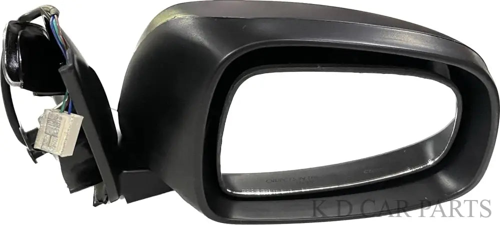 A black K D brand door mirror for a Maruti SX4 motor vehicle. The mirror is shown with a coupler and wiring, indicating it is designed to be mounted on the vehicle's door.