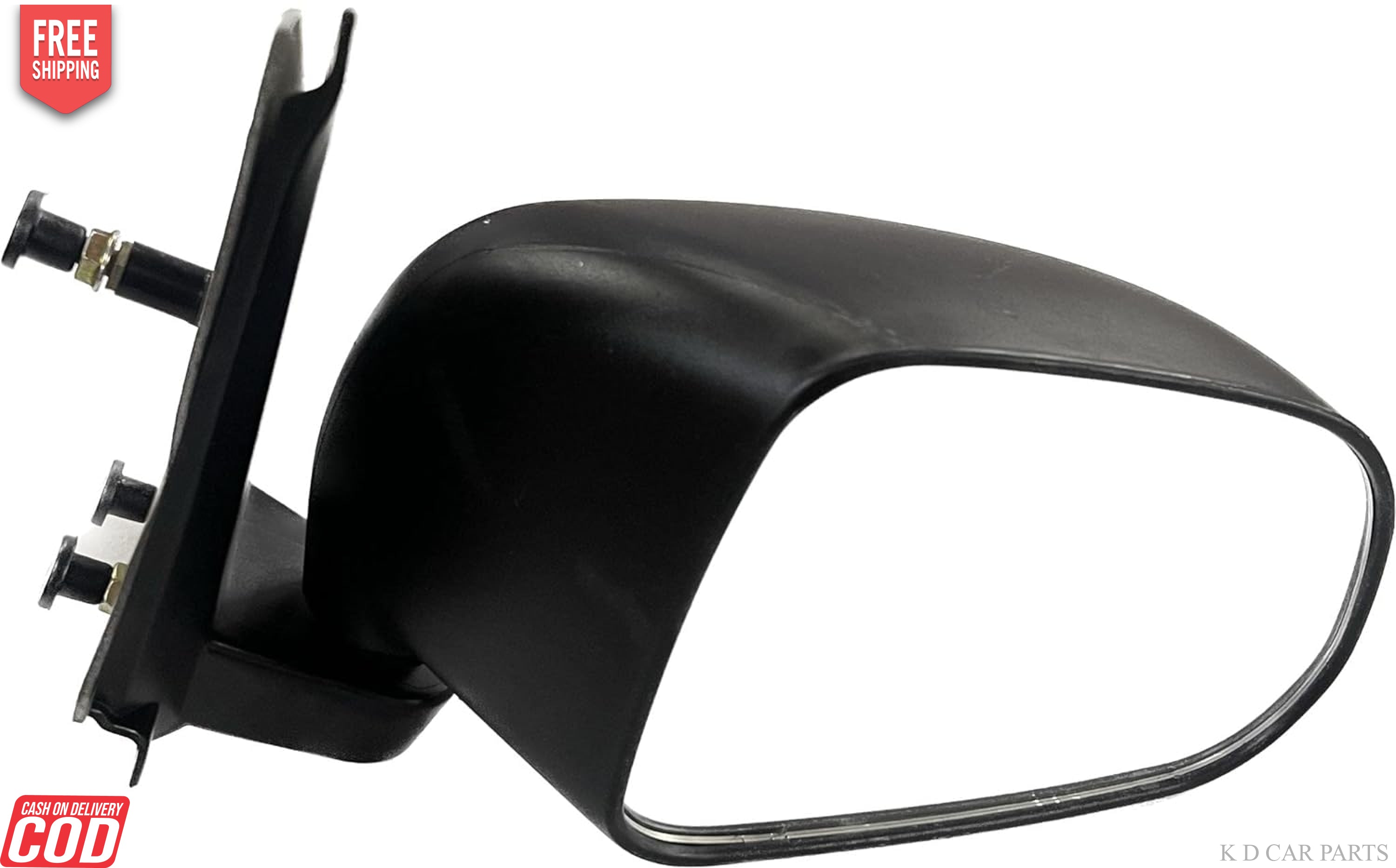 A black K D brand door mirror for a Maruti Wagonr 2019-onwards.