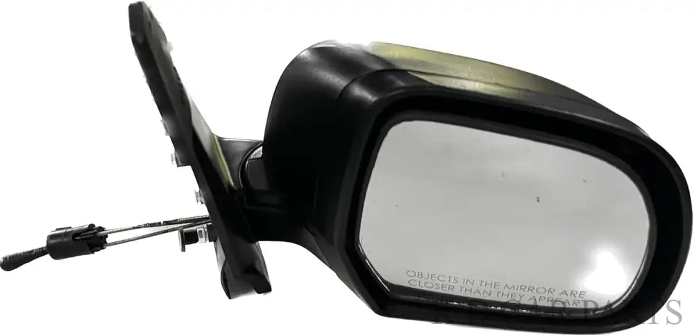 A black K D brand manual adjustable door mirror for a Nissan Micra VX.