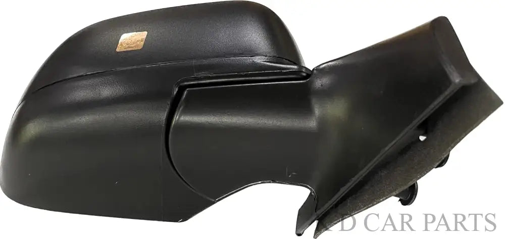 A black motorized side mirror for a car, without an indicator, designed to fit Nissan Sunny or Renault Scala.