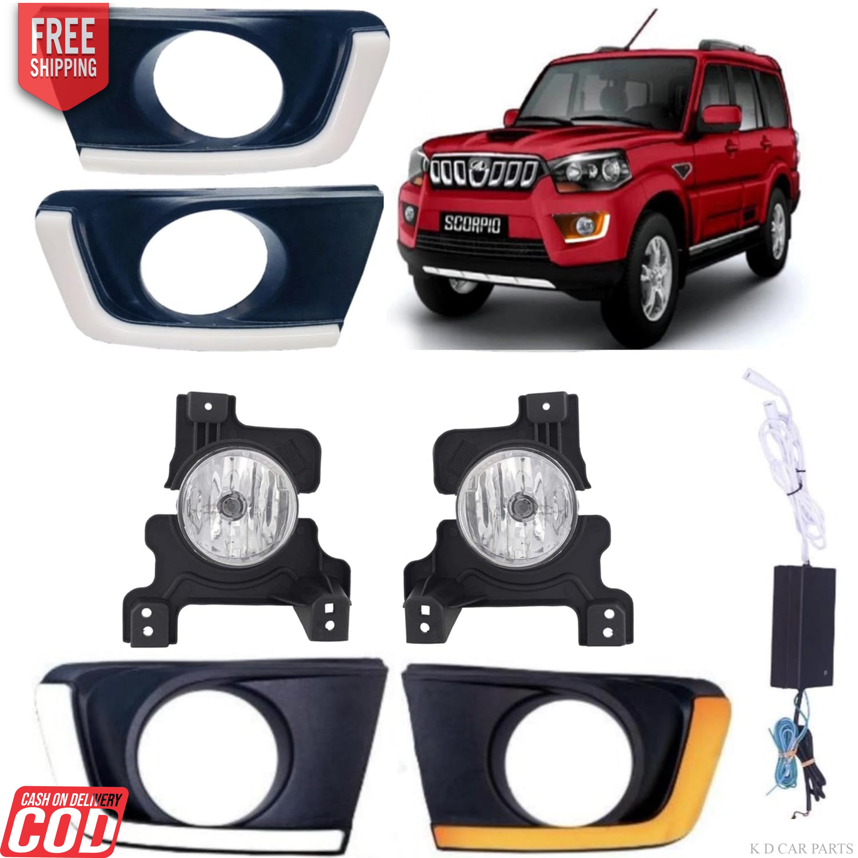 FOG LIGHT FOR SCORPIO LED DRL