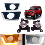 Mahindra Scorpio fog lamp with DRL