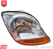 Chrome headlight assembly for a Chevrolet Spark 2007-2016 vehicle, without adjustable motor.
