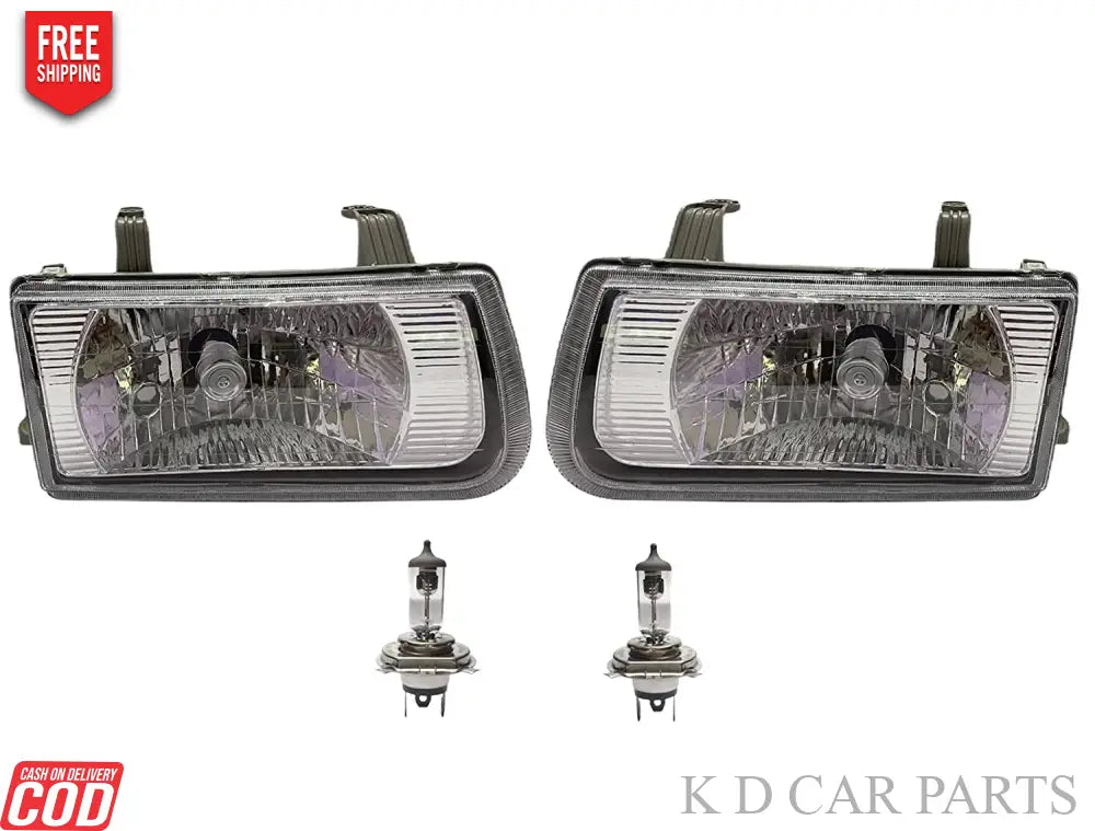 Headlight assembly for Chevrolet Tavera Type 1, designed for 55/60W bulb, without adjustable motor.