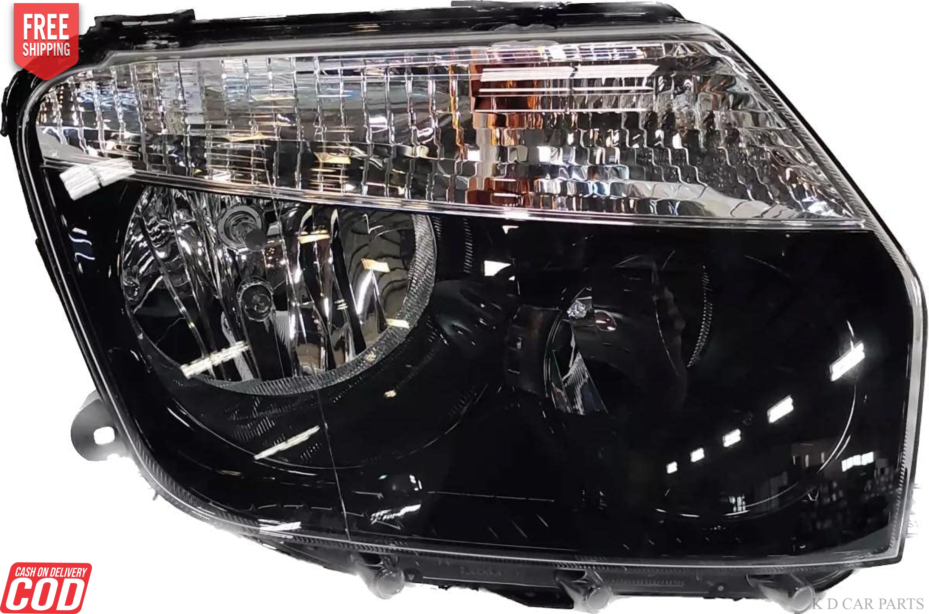 Black headlights for Duster

